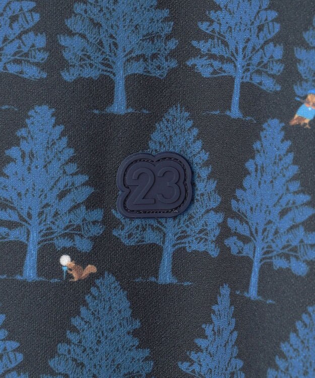 23区GOLF 【MEN/キングサイズ】白夜ゴルフ柄 長袖シャツ ネイビー系5