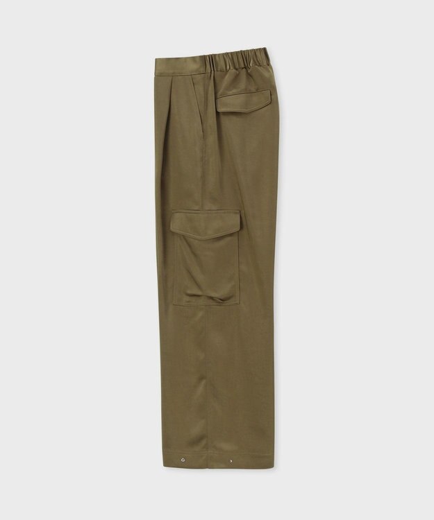 Paul Smith サテン ミリタリー カーゴパンツ カーキ