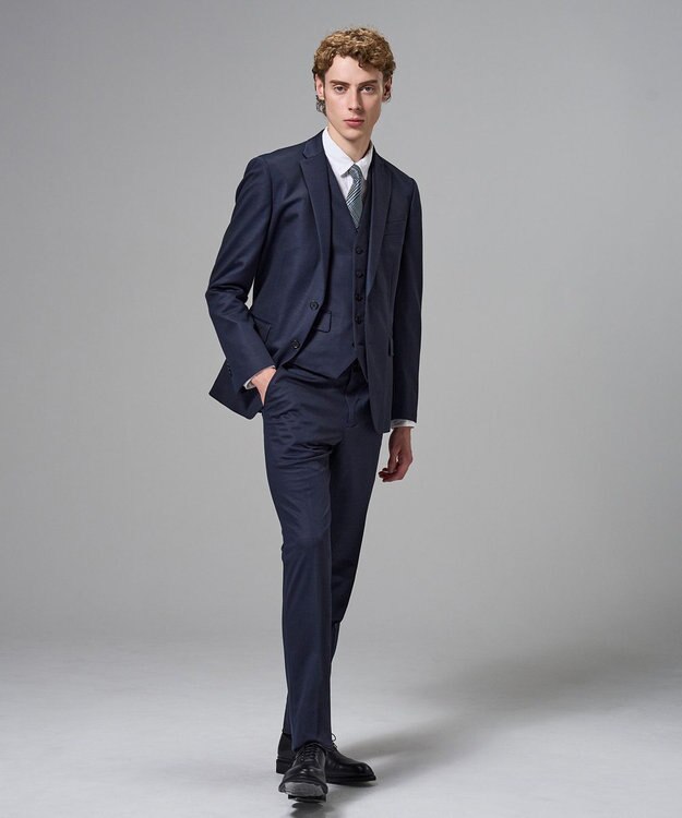 JOSEPH HOMME スプリングウールジャージー    テーパードパンツ / CITY ネイビー系