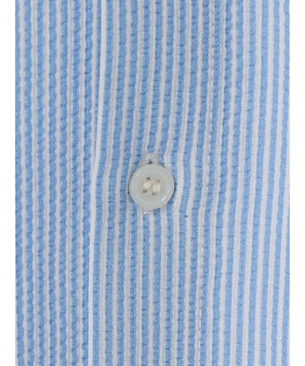 Green Parks ゆったりサッカーシャツ Sax