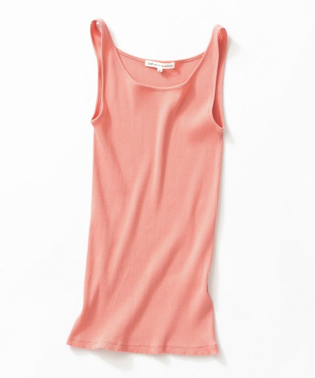 23区 S 【新色追加/見上愛さん着用】オーガニック コットンリブ タンクトップ ピンク系