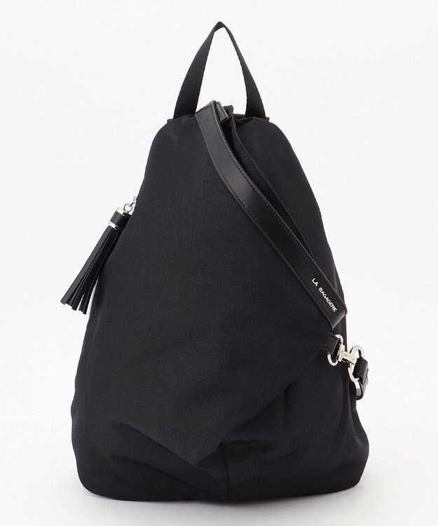 LA BAGAGERIE 【復刻リニューアル】口折れタッセル付きリュックサック　Sサイズ ブラック