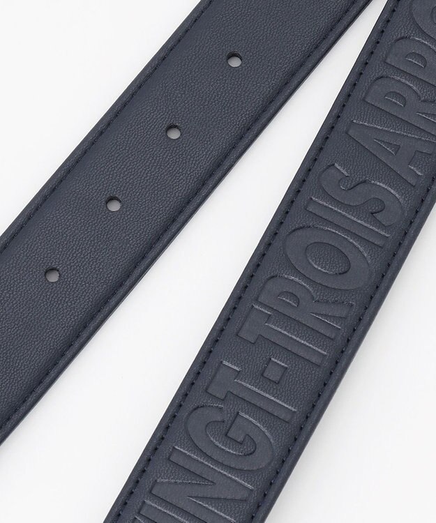 23区GOLF 弱ストレッチが新しい【MEN】ロゴエンボス ベルト ネイビー系