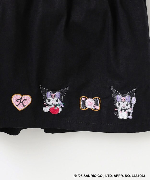 ANY KIDS 【any FAM ×サンリオキャラクターズ】裾刺繍 キュロット クロミ×ブラック