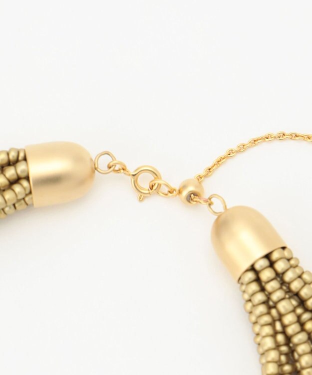 自由区 【カタログ掲載】ビーンズバンドル ネックレス マットゴールド