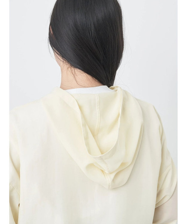 earth music&ecology シアーフードブルゾン Light Yellow