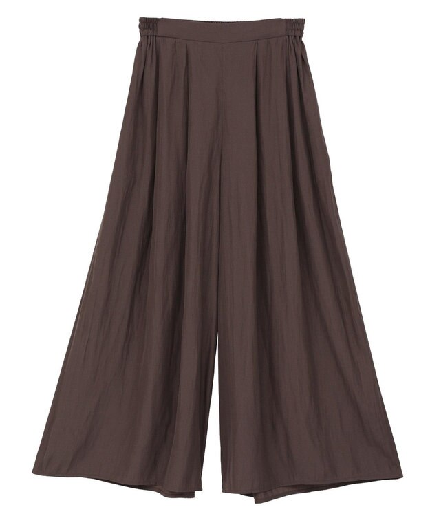 earth music&ecology マットサテンスカーチョ Brown