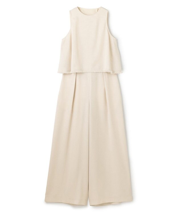 uncrave リネンライクツイル オールインワン エクリュ