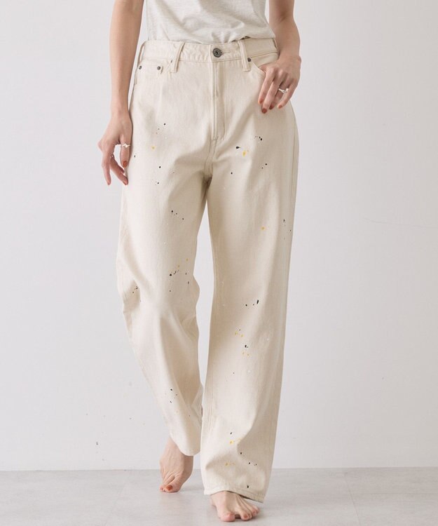 AMERICAN HOLIC ルーズストレートペイントデニム White