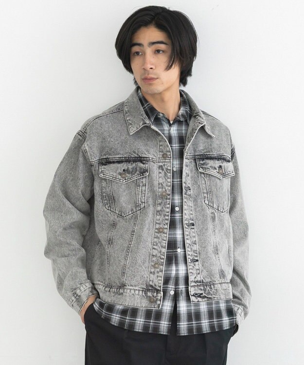 CRAFT STANDARD BOUTIQUE ハイブリーチケミカル加工デニムジャケット Black