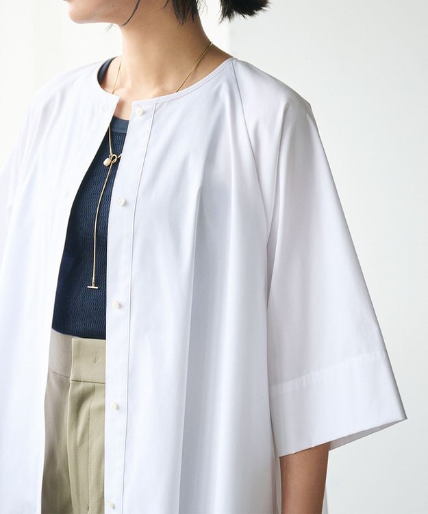 #Newans Aラインロングチュニック ホワイト