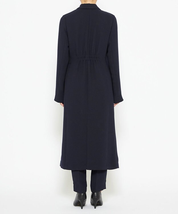 uncrave 【防しわ・洗濯機洗い可】ウォッシャブル ダブルクロス ワンピースコート（uncrave STANDARD） ネイビー