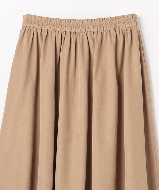 ANY L 【2SET】バイカラーニット×スエードスカートセット ブラック×キャメル