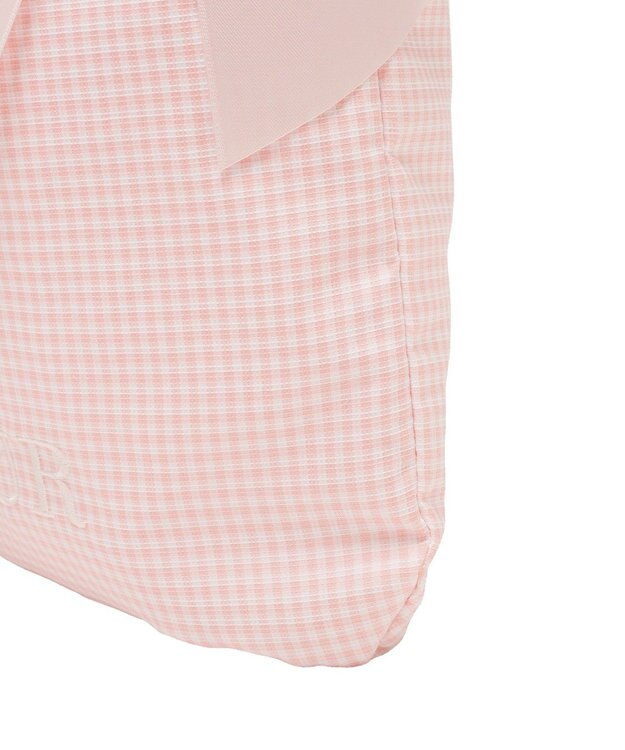 Maison de FLEUR ギンガムダブルリボンギャザートートバッグ Salmon Pink