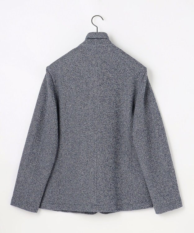 JOSEPH ABBOUD 【ストレッチ/カーディガンジャケット】コットンメランジジャージー ジャケット ネイビー系