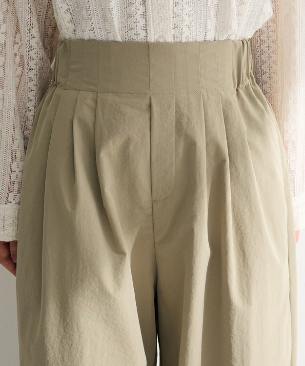 Green Parks ツータックイージーパンツ Khaki