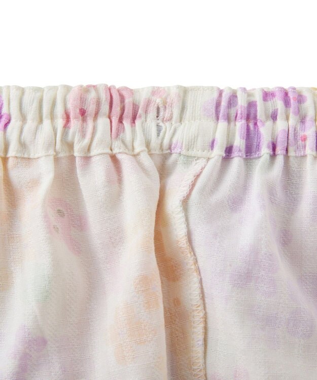 MIKI HOUSE HOT BISCUITS 【80-120cm】総柄 甚平スーツ 黄