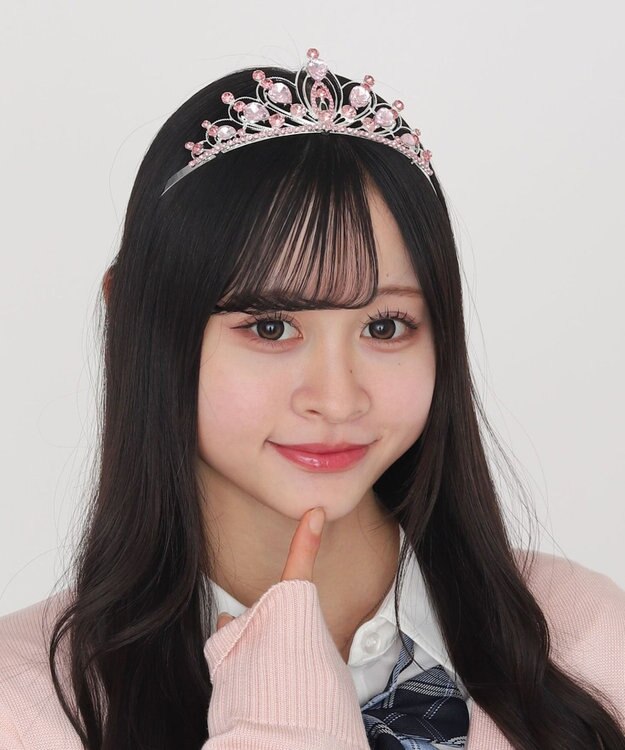 WEGO 【SCHOOLITEM】キラキラティアラ ピンク