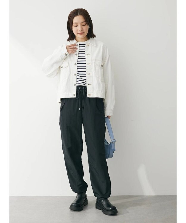 Green Parks ショート丈デニムジャケット Off White