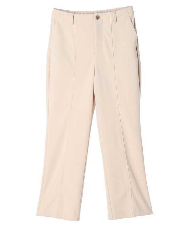 earth music&ecology カットツイルスリットセミフレアパンツ Beige