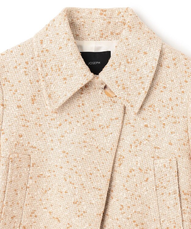 JOSEPH ツイード　ブルゾンジャケット Ivory/Clay