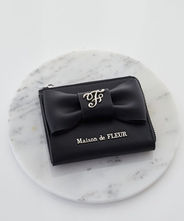 Maison de FLEUR ベルトリボンフラグメントケース Black