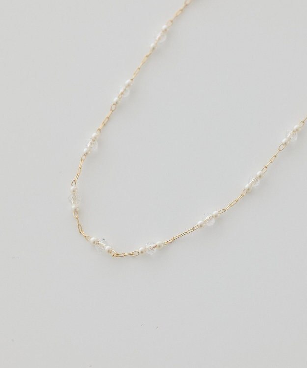 earth music&ecology プチビーズＭＩＸネックレス Gold