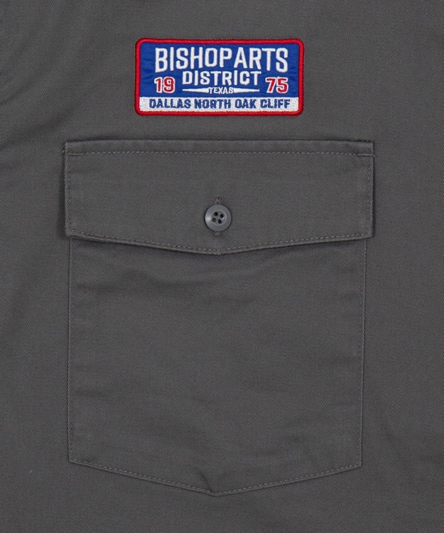 WEGO 【ユニセックス着用ITEM】ワッペンワークシャツ（LS） グレー