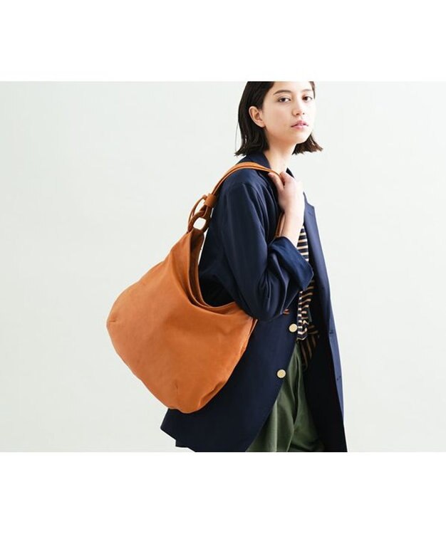 genten 【新色】ムース 2wayショルダー大 キャメル