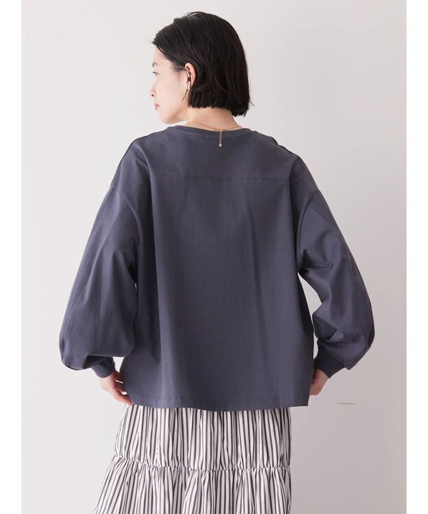 AMERICAN HOLIC 袖ボリュームカットプルオーバー Charcoal Gray