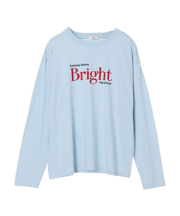 earth music&ecology レギュラーロゴロンＴｅｅ Blue