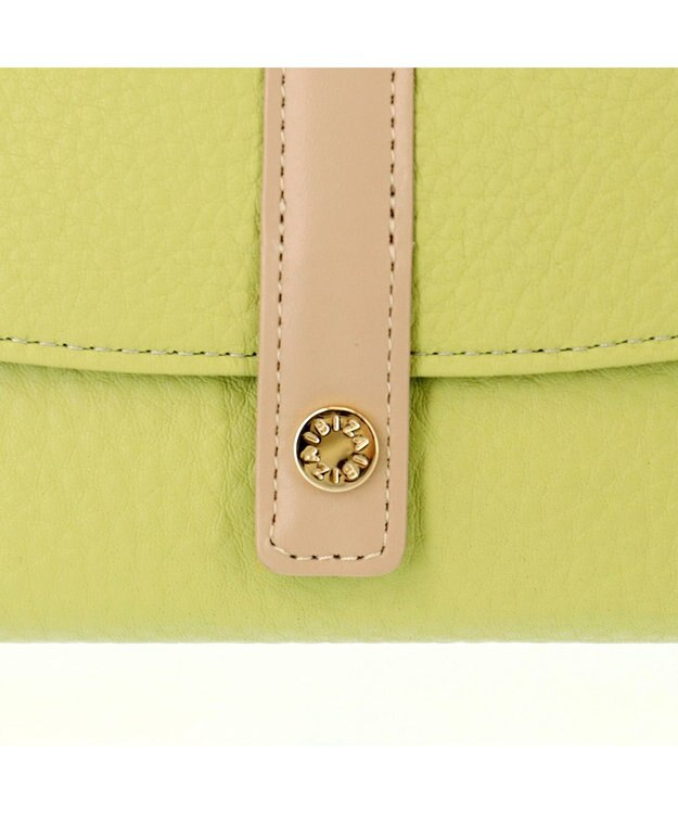 IBIZA フェリース　かぶせ長財布 黄緑