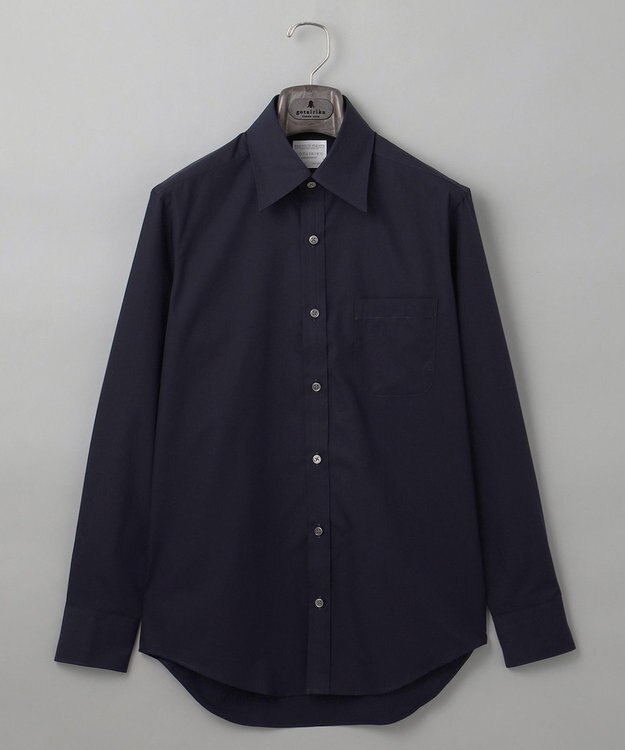 GOTAIRIKU 【形態安定】PREMIUMPLEATS_レギュラーカラー 通年ドレスシャツ（ネイビー） ネイビー系