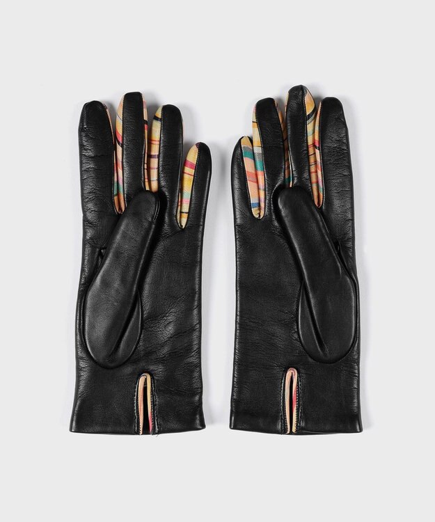Paul Smith スワールトリム レザーグローブ ブラック