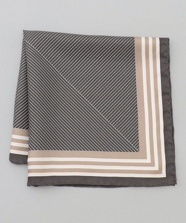 GOTAIRIKU 【日本製】シルク100% ポケットチーフ_25年春夏限定色 グレー系8