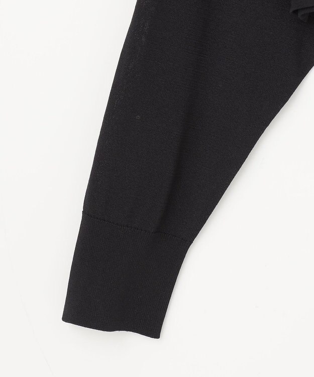 GRACE CONTINENTAL ショートドルマンニットカーディガン ブラック