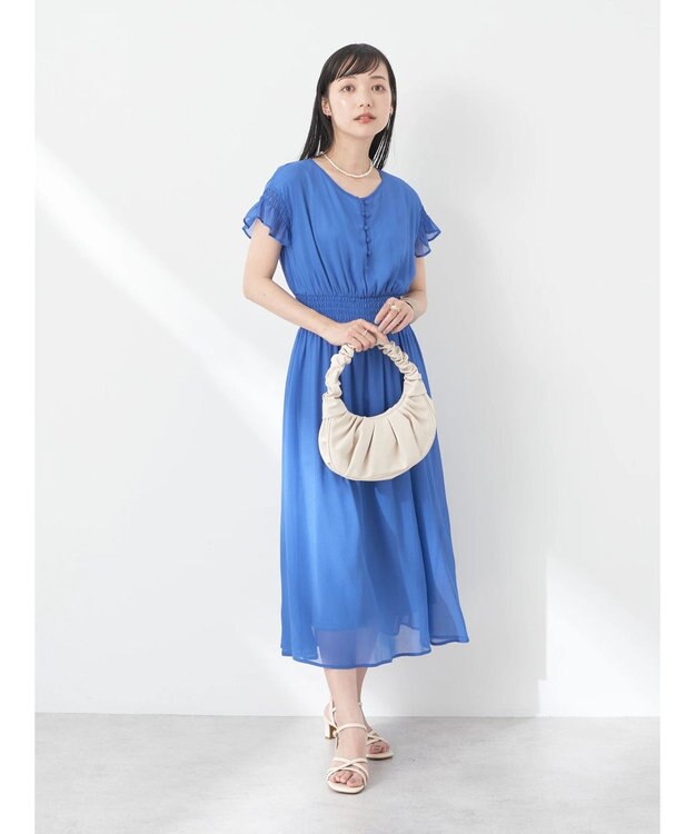 earth music&ecology シャーリングワンピース Black