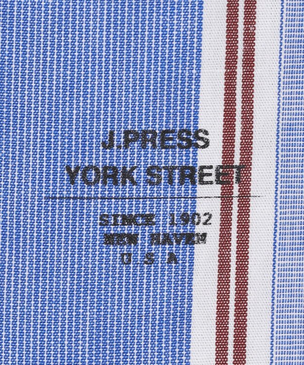 J.PRESS YORK STREET 【UNISEX】マルチストライプ バンドカラーシャツ ブルー系8