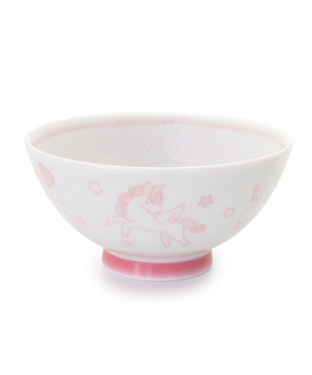 Mother garden マザーガーデン ユニコーン くっつきにくい ご飯茶碗 小盛 ピンク ピンク（淡）
