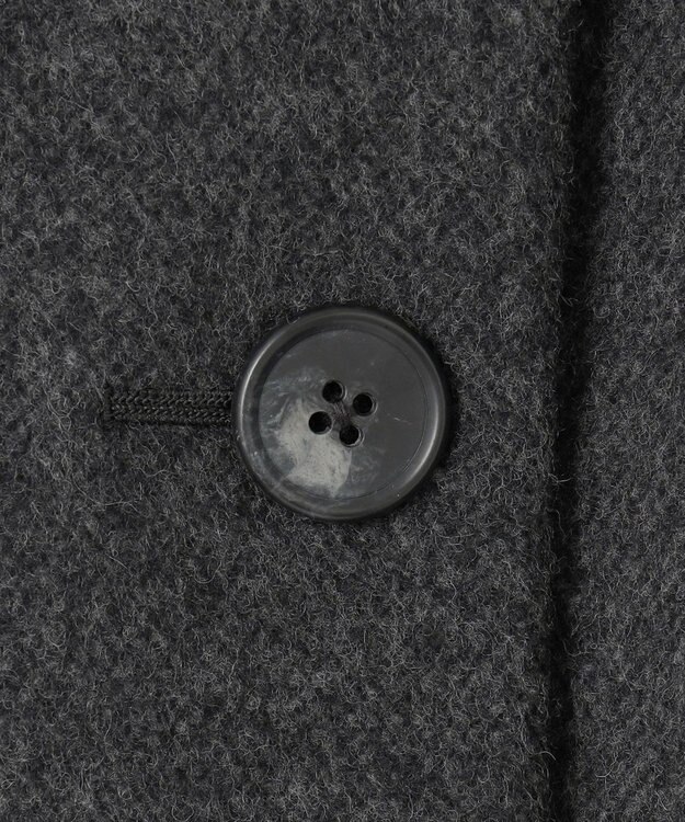 J.PRESS LADIES ショートビーバー ステンカラー コート チャコール系