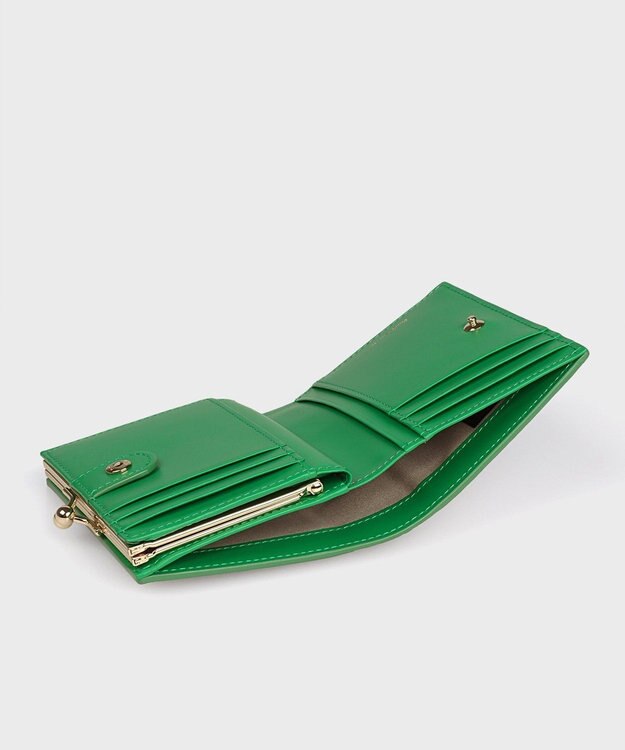 Paul Smith サプルレザー がま口2つ折り財布 ベージュ