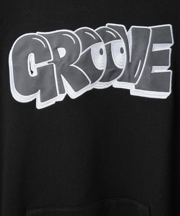 WEGO ヘビーウエイトグラフィティプルパーカー ブラック