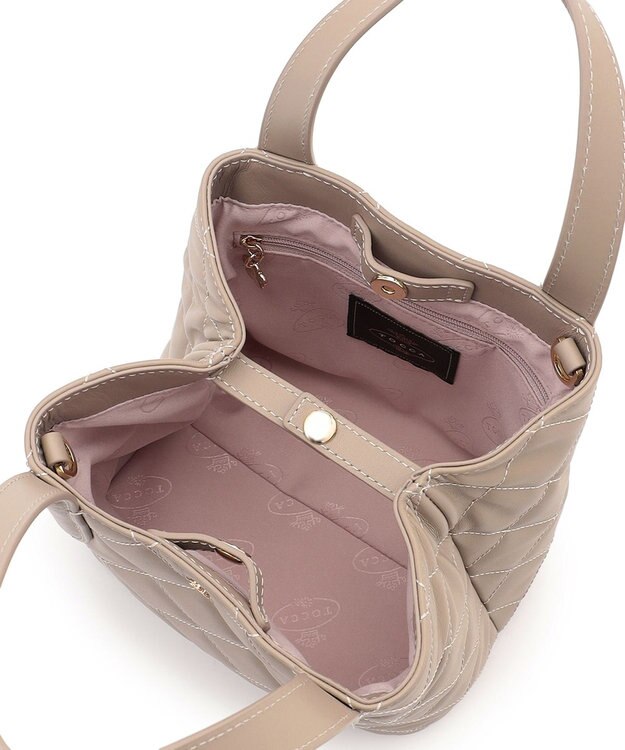 TOCCA SUGAR CUBE 2WAY BAG ショルダーバッグ ベージュ系