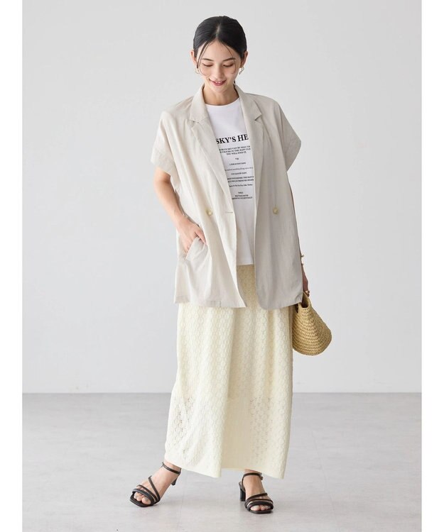 AMERICAN HOLIC レース編みスカート Ivory