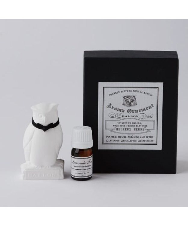 antina gift studio BALLON / アロマオーナメント (Owl／黒／ラベンダー) -