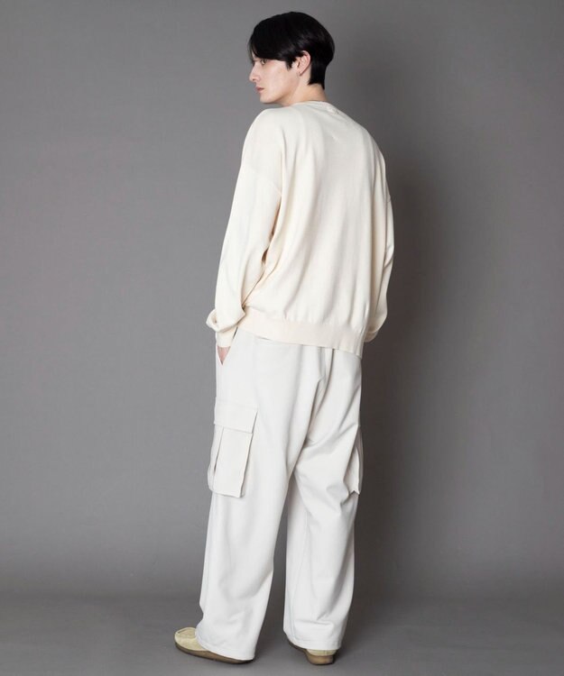 WEGO アクセ付きワンポイントニットプルオーバー（LS） オフホワイト