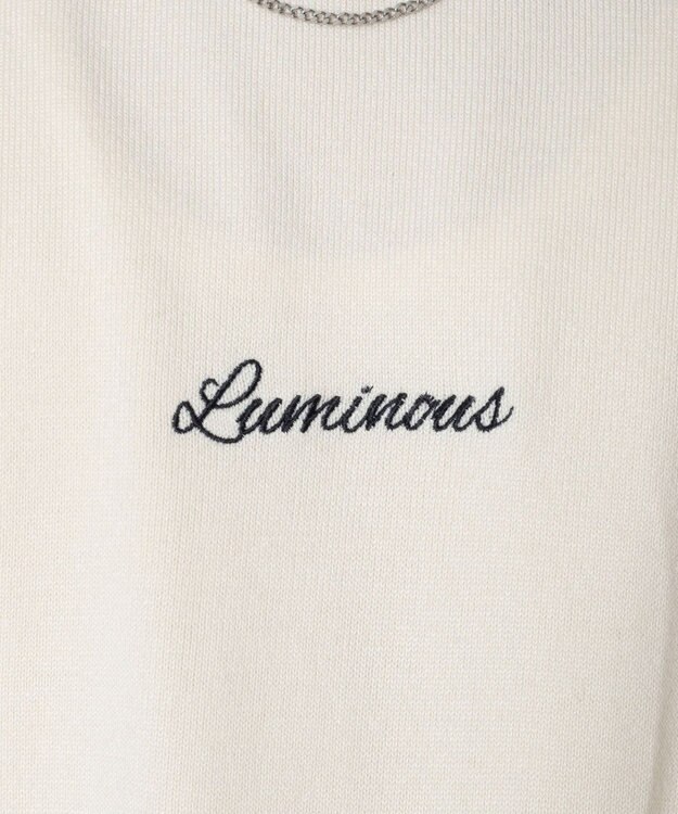 WEGO アクセ付きワンポイントニットプルオーバー（LS） オフホワイト