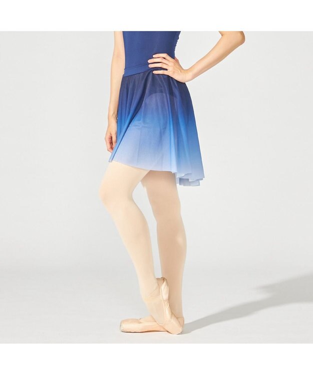 Chacott スカート コバルトブルーグラデーション