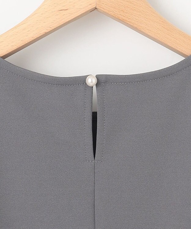 組曲 S ご好評につき追加生産【WEB限定】ジョーゼットジャージーティアード ブラウス グレー系