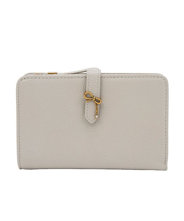 LANVIN en Bleu リュバン 二つ折り財布 ベージュ